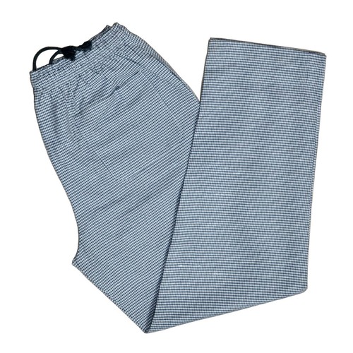 Gingham check chef trousers - check,