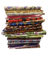 Mixed Fabrics Prints Lightweight  Ideal For Quiting Crafts 1.6kg Fabric Remnant