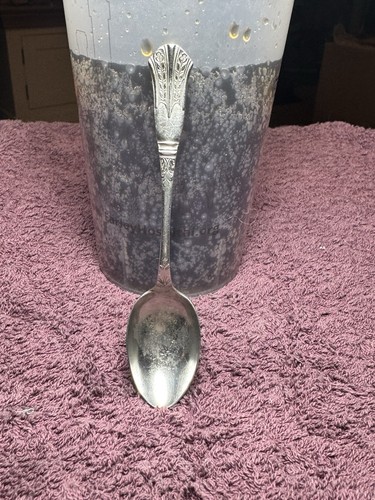Silver plated tea spoon - silver,