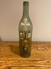 ANTIQUE 19THC FOLK ART PUZZLE WHIMSY BOTTLE GOD IN A BOTTLE RELIGIOUS