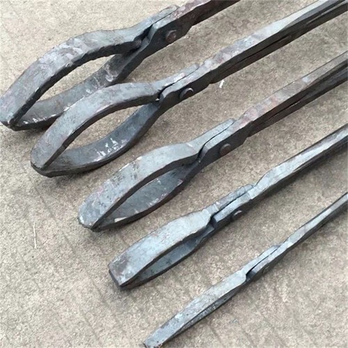 Hand forged blacksmith tongs - hand,