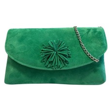 Lotus Rose Green Clutch Bag