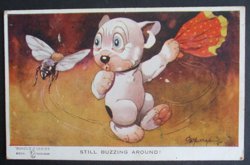Studdy comic bonzo dog - comic, fly