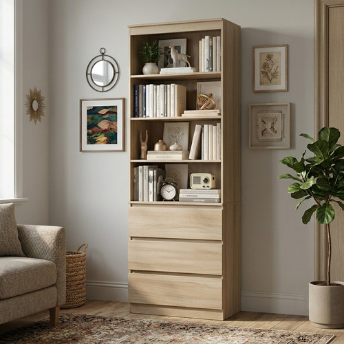 Tall bookcase tier storage - 7,
