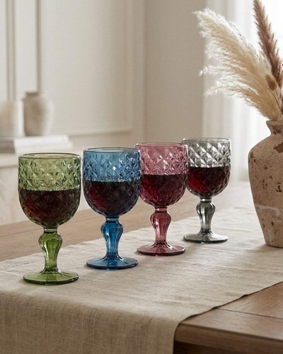 Coloured embossed wine - embossed,