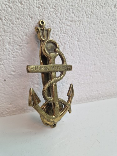 Vintage brass anchor door - vintage,