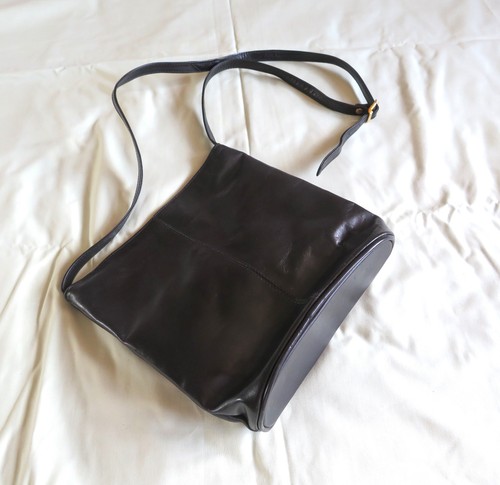 Ladies black leather - , shoulder