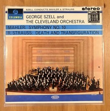 SAX 2488 Mahler Symphony 10 Strauss Transfiguration Szell Columbia 1st Silver 