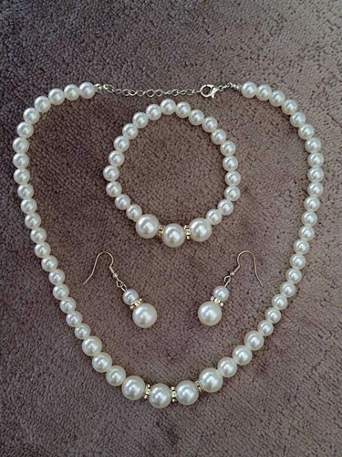 Cream faux pearl - cream,