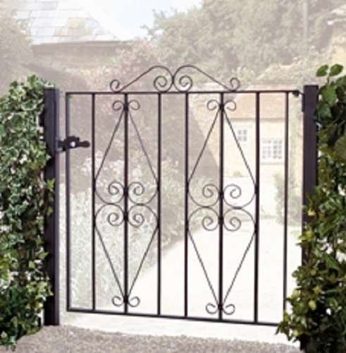 Wrought iron metal garden side - metal,
