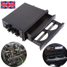 Universal Car Single/Double Din Radio Pocket Kit Drink-Cup Holder Storage Box