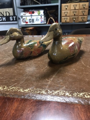 Vintage pair mandarin ducks - vintage,