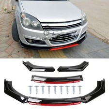 Black+Red Front Bumper Lip