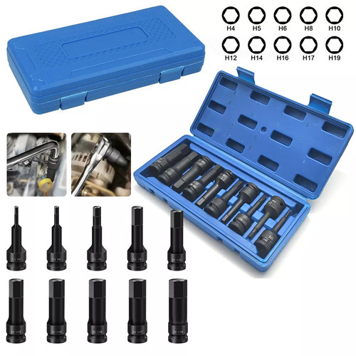 10pcs impact hex bit sockets - impact,