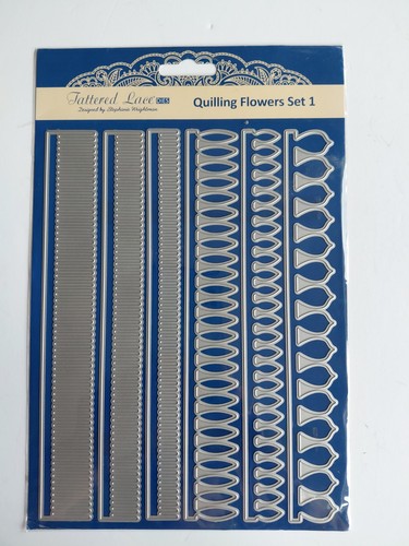 Tattered lace quilling flowers - tattered,