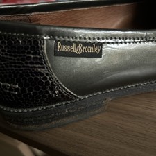 Russell & Bromley Chester Grey Multi Textured Tassel Loafer