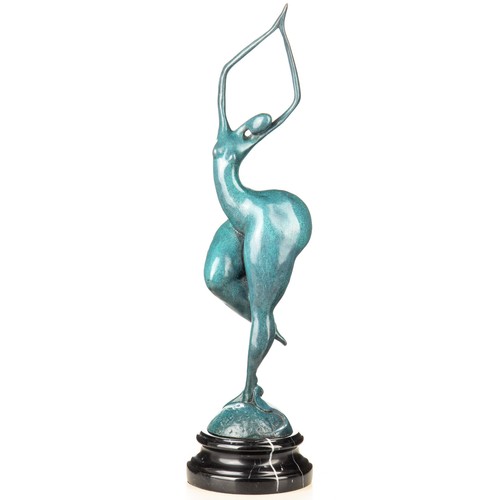 Bronze sculpture female - bronze, a
