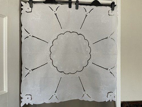 Vintage embroidered tablecloth - vintage,