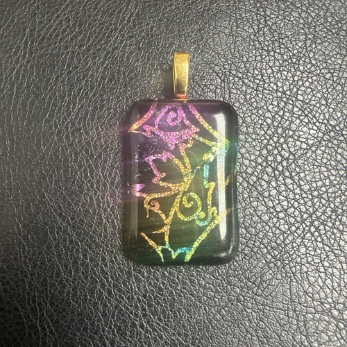 Dichroic glass pendant - dichroic,