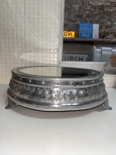 Vintage silver plated mirrored - plated,