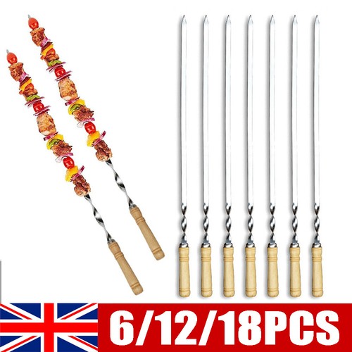 Metal bbq skewers - bbq, barbecue