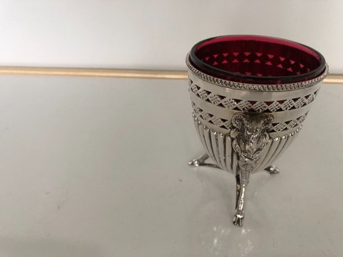 Silver plated preserve jar - silver,