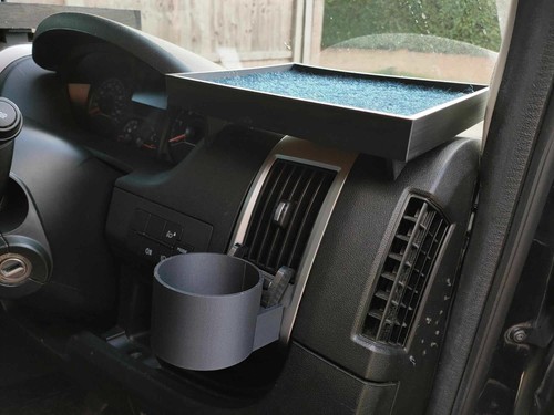 Clip cup holder - clip-on, for