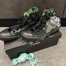 Converse DC Comics The Joker All-star Hi ‘Ha Ha Ha’ Child’s Size 3 UK