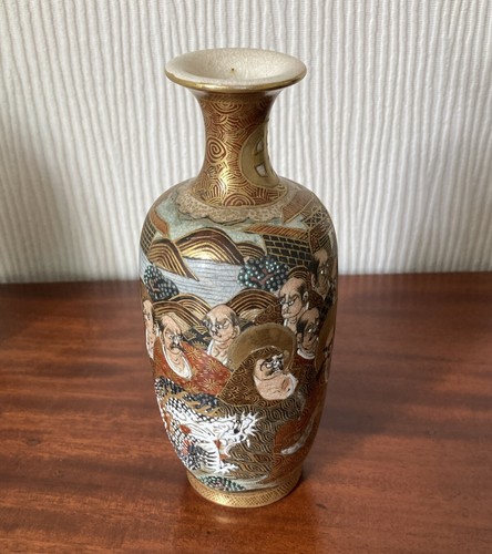 Japanese satsuma vases antique - japanese,