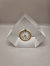 Vintage 5 sided Glass Clock