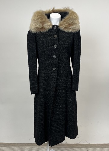 Vintage 1940s wool coat with - wool,