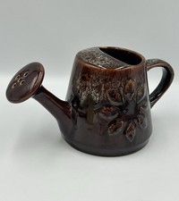 Vintage Kernewek Cornwall Pottery Brown Watering Can / Vase