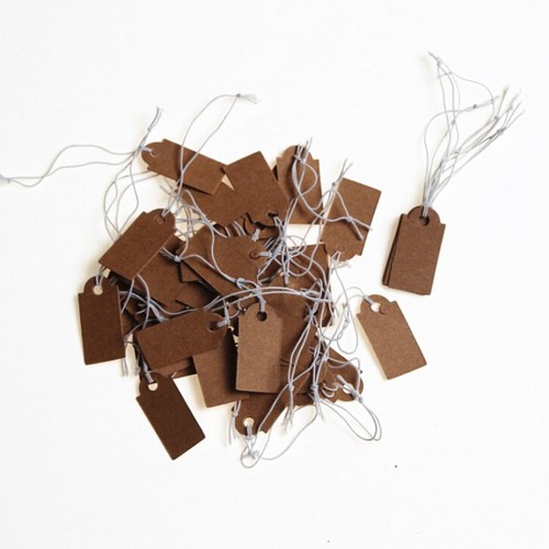 Pre strung brown luggage - strung,