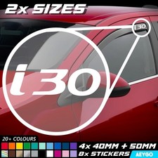 8x HYUNDAI I30 Vinyl Decal