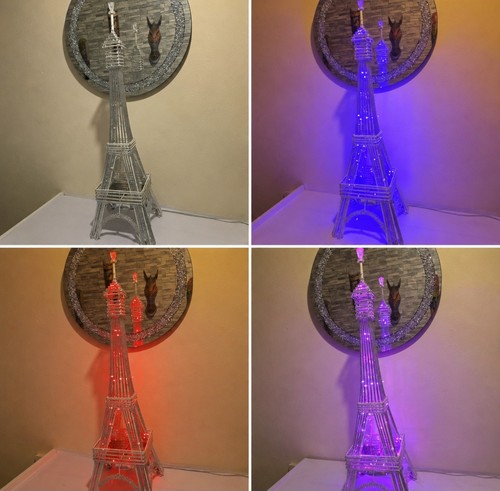 Eiffel tower silver led - eiffel,