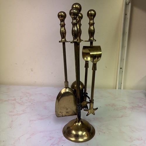 Vintage brass fireplace - vintage,