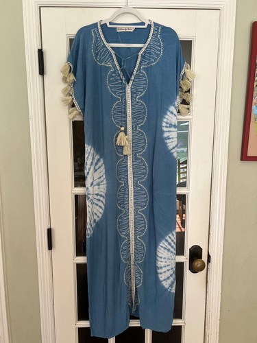 Boheme skemo blue kaftan - boheme,