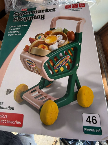 Kids shopping cart set - cart, |