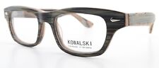 KOWALSKI Brille Model KB / 03 48-19 148 Acetat Brown Stripes Wood Star Germany