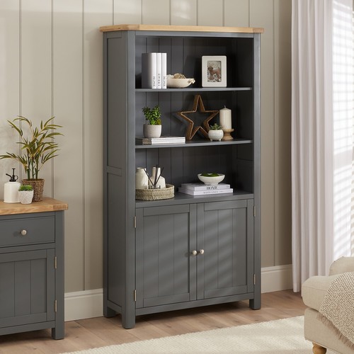 Bookcase with door cupboard - bookcase,
