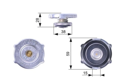 Radiator cap fits - cap, buick