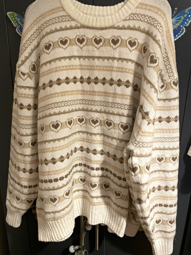 Hollister cream knit jumper - cream,