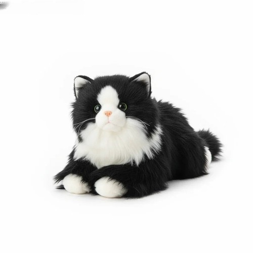 Realistic cat plush toy - cat,