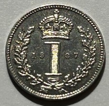 1907 Edward VII Silver Maundy Two Penny Coin 