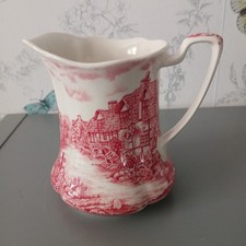 Johnson Brothers Olde English Countryside Jug / Pitcher - Red  6"