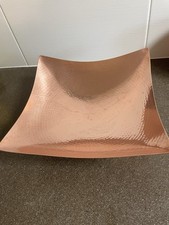 Arts & Crafts Borrowdale Copper 11 Inch Square Legged Dish