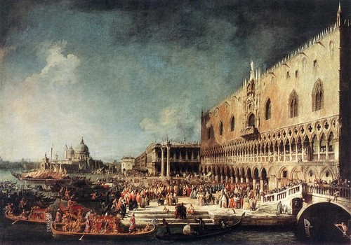 Canaletto arrival the - canaletto, of