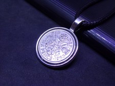 British Coin Pendant Necklace