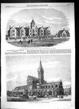 Old 1869 Prudhoe Memorial Convalescent Home Whitley Corn Exchange Shr Victorian