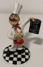 Vntge Peter Mook 12cm Chef Figurine Italian Kitchen Food Restaurant Collectible